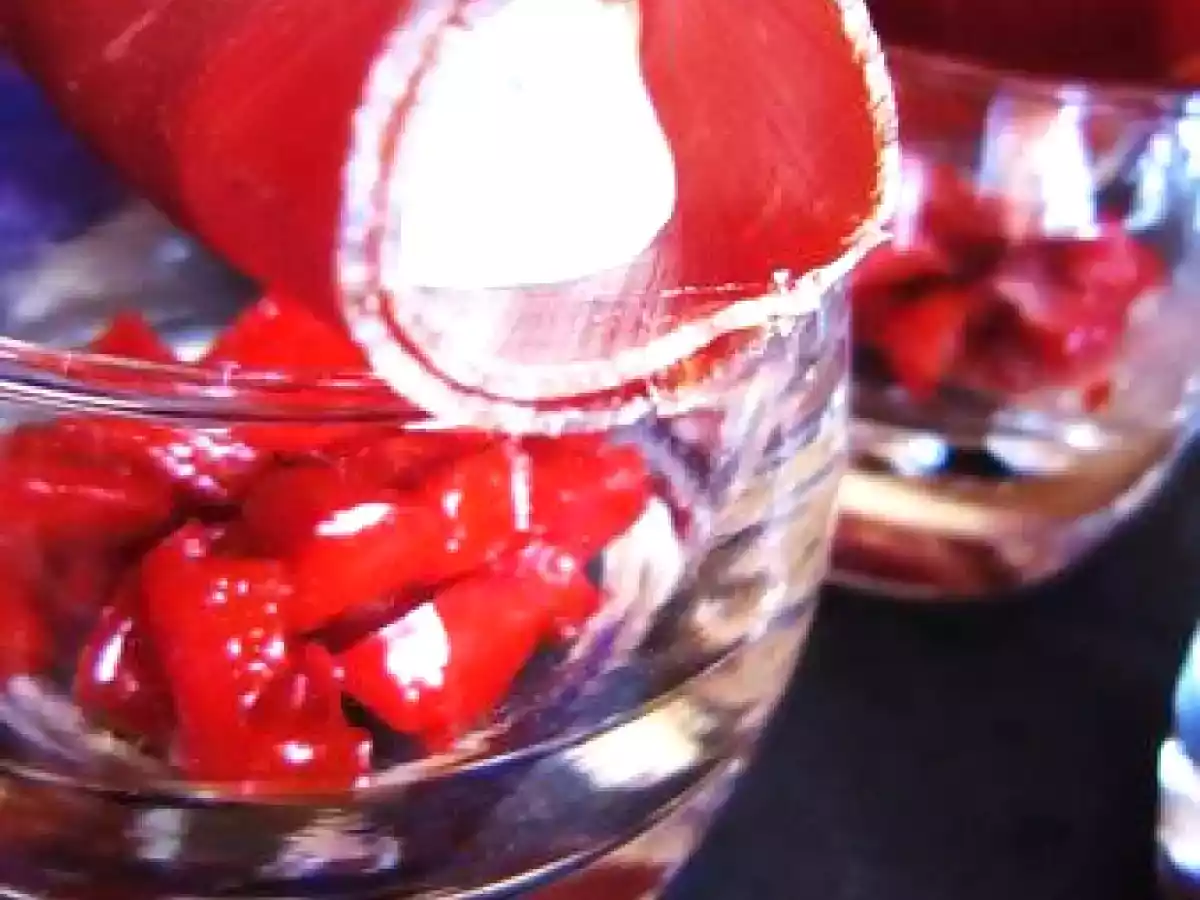 Verrine en monochrome