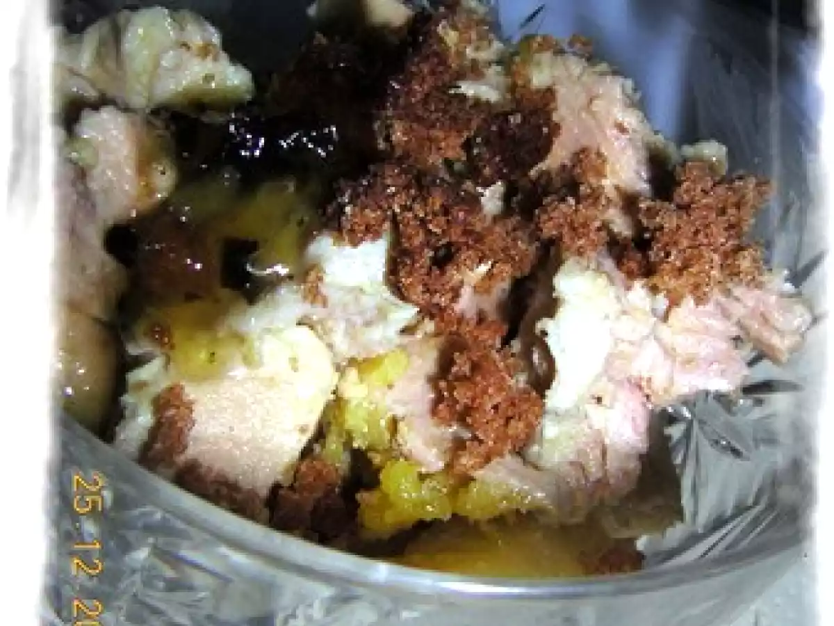 Verrine foie gras pommes et pain d'épices - photo 2