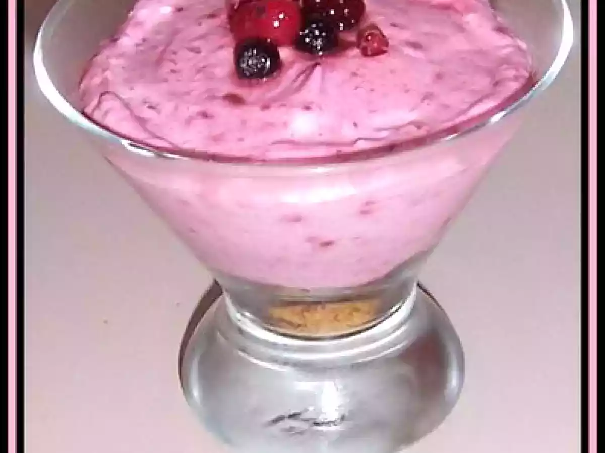Verrine fruits rouges et spéculos