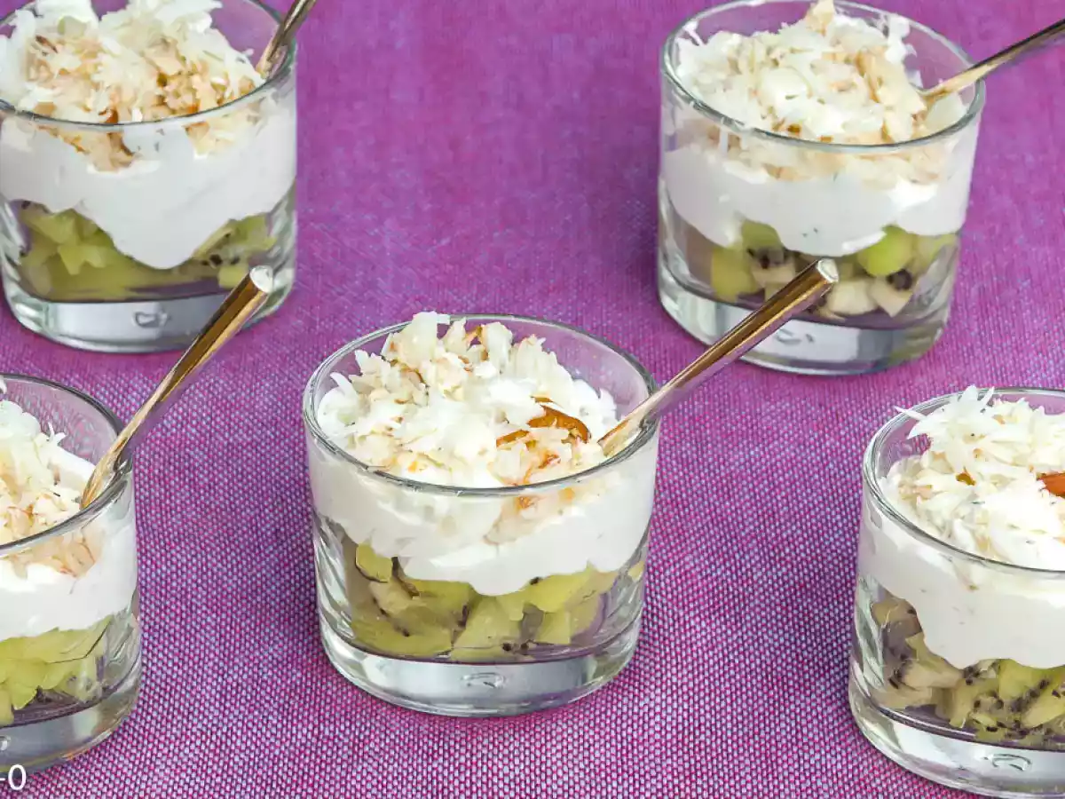 Verrine kiwi et crabe