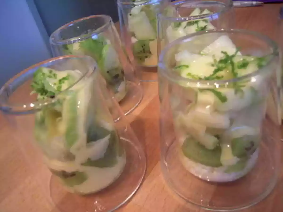 VERRINE KIWIS POMMES GRANNY