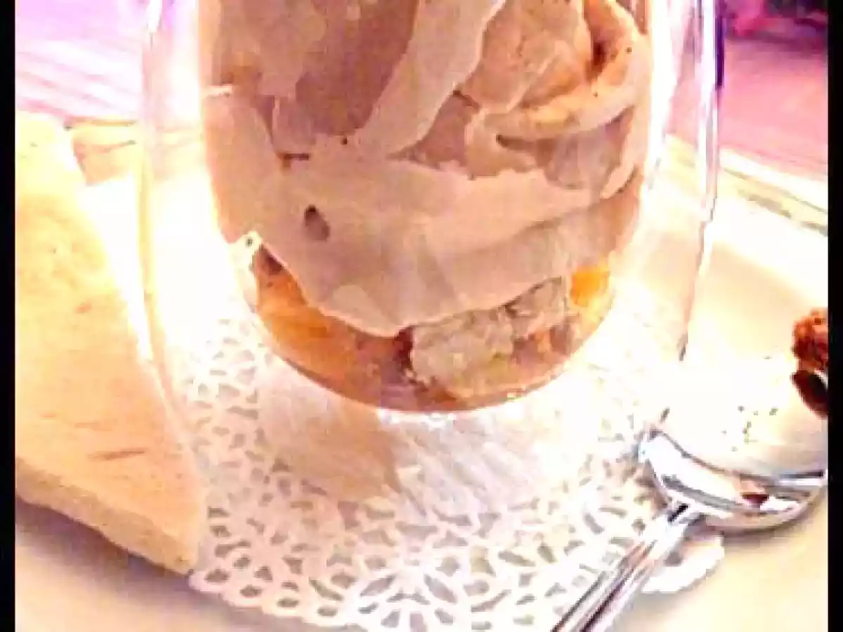 Verrine mangues chutney figues foie gras, et son espuma de fo