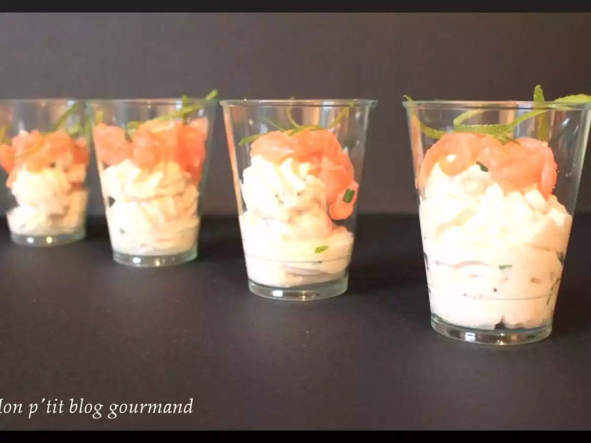 Verrine mascarpone et saumon
