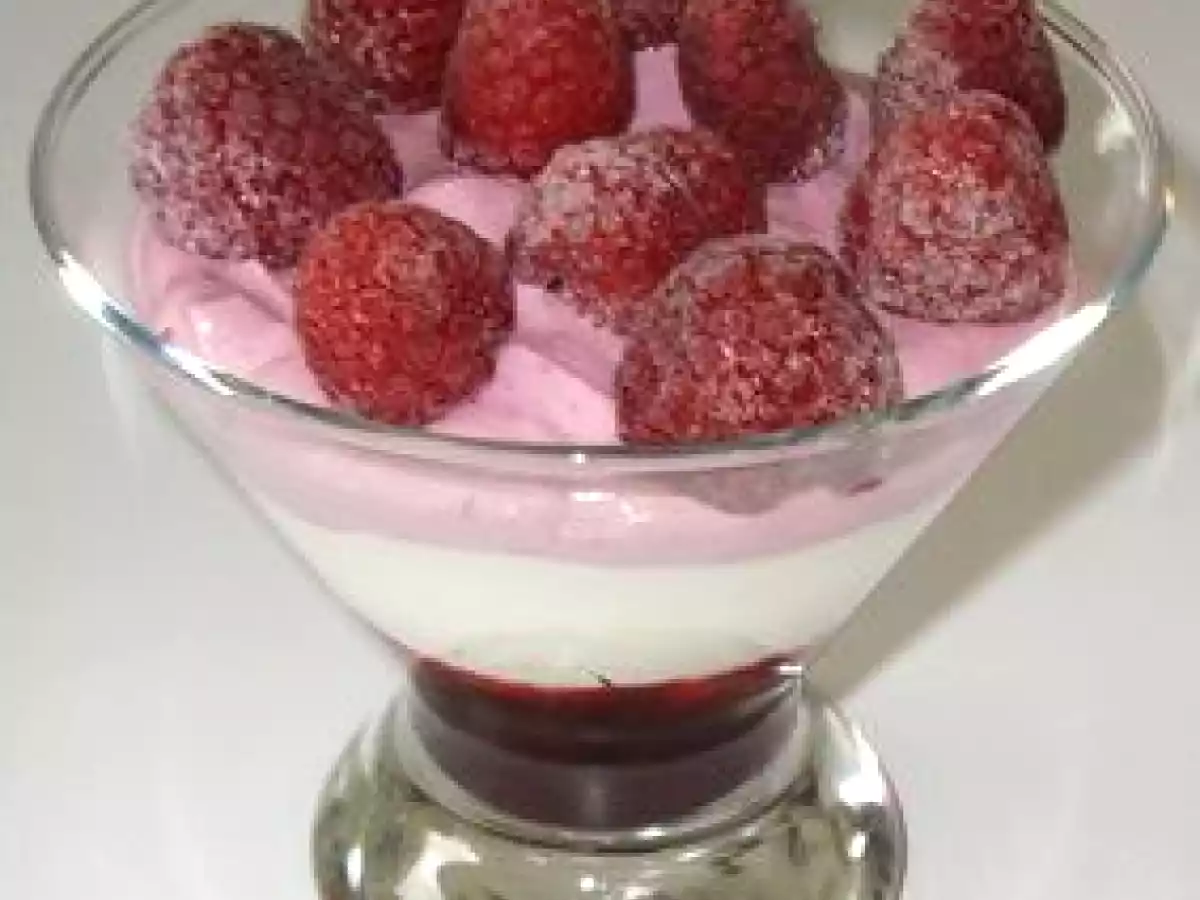 Verrine mûre-framboise