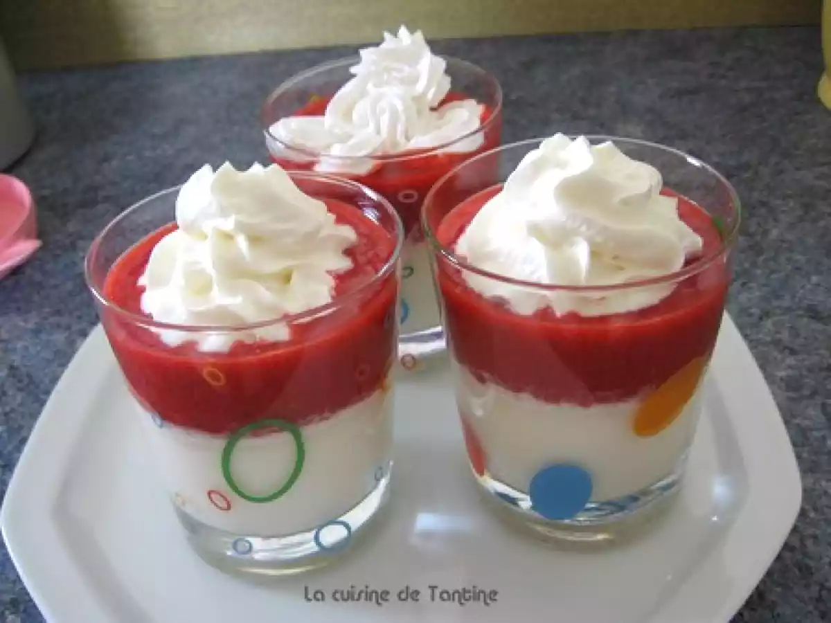 Verrine nougat fraise