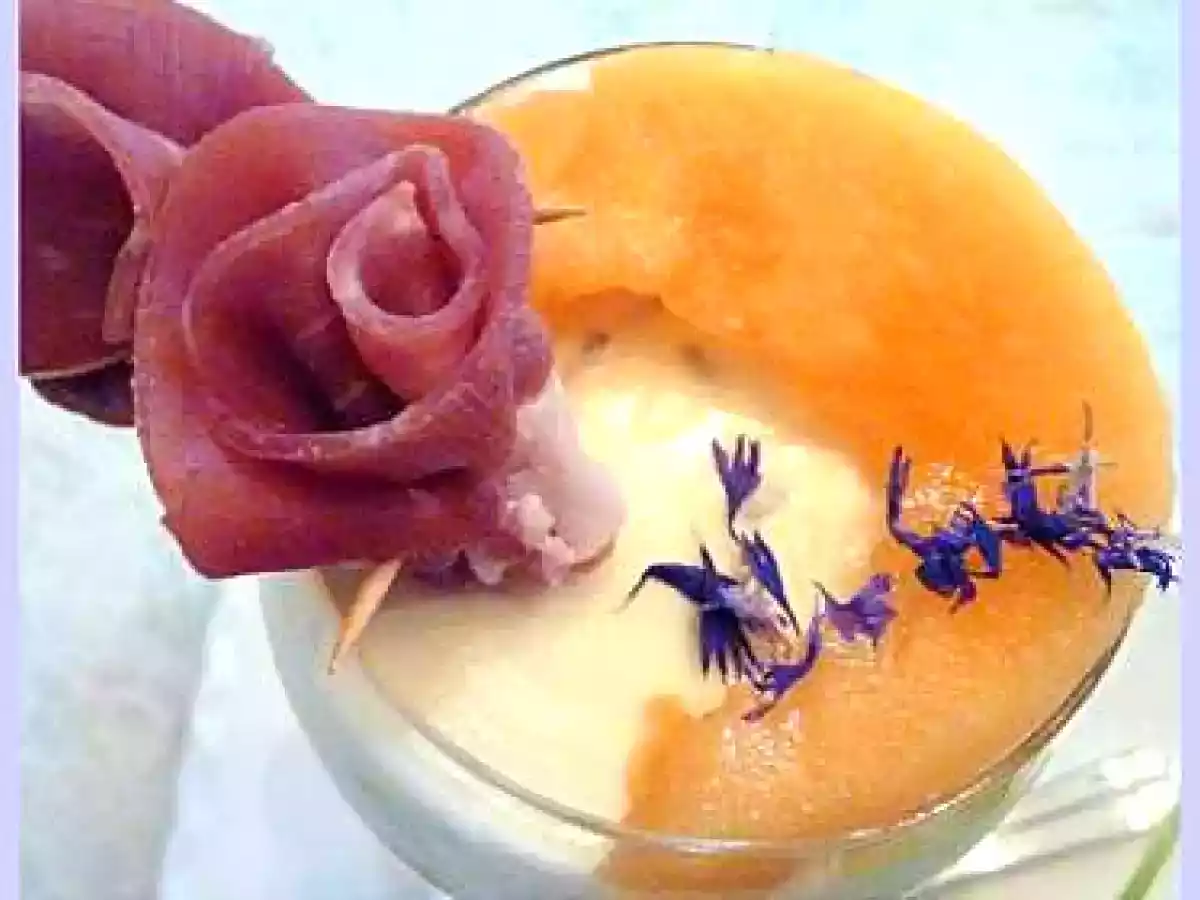 Verrine pannacotta melon chèvre à la lavande - photo 2