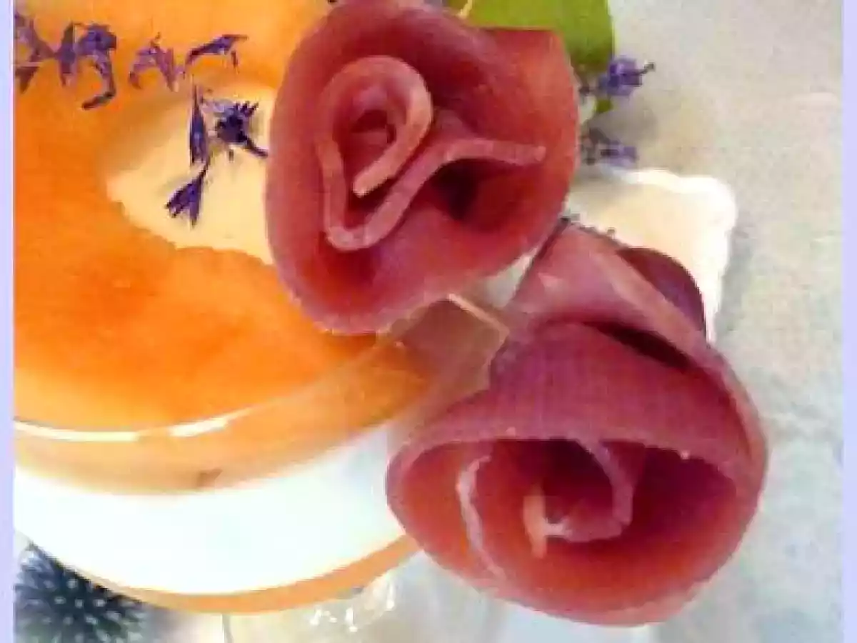 Verrine pannacotta melon chèvre à la lavande - photo 3