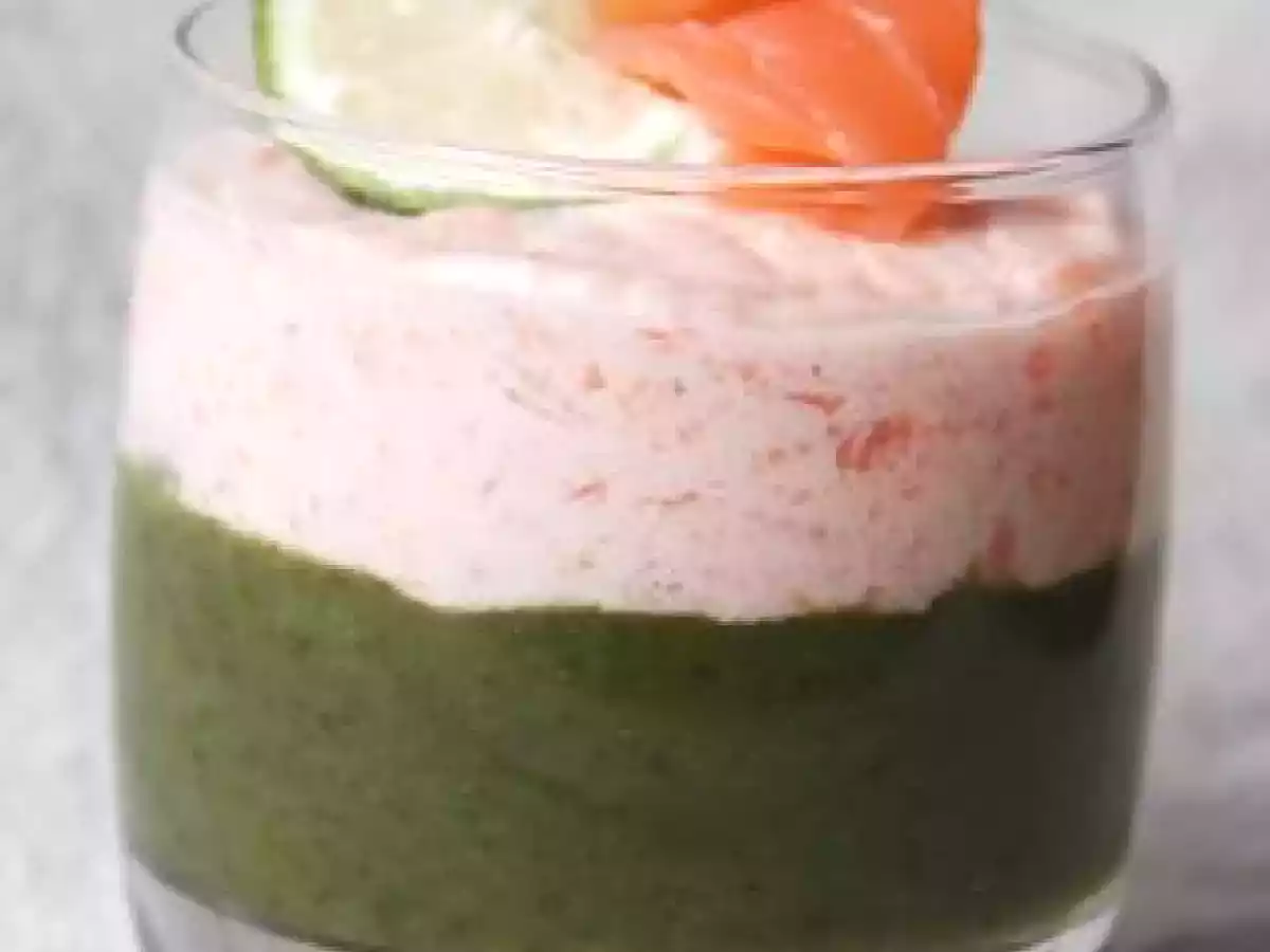 Verrine, purée de salades et mousse de saumon + jeu - photo 2