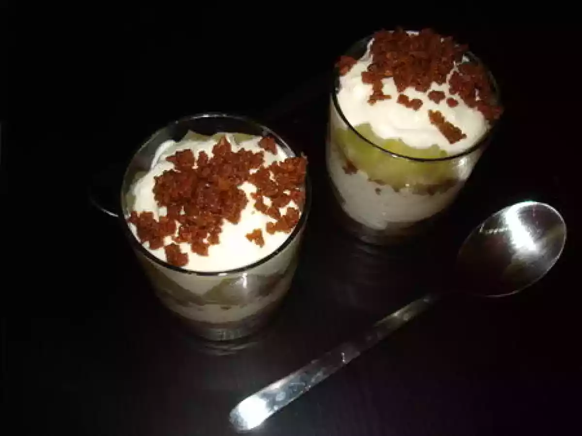 Verrine ricotta-spéculoos-ananas - photo 2