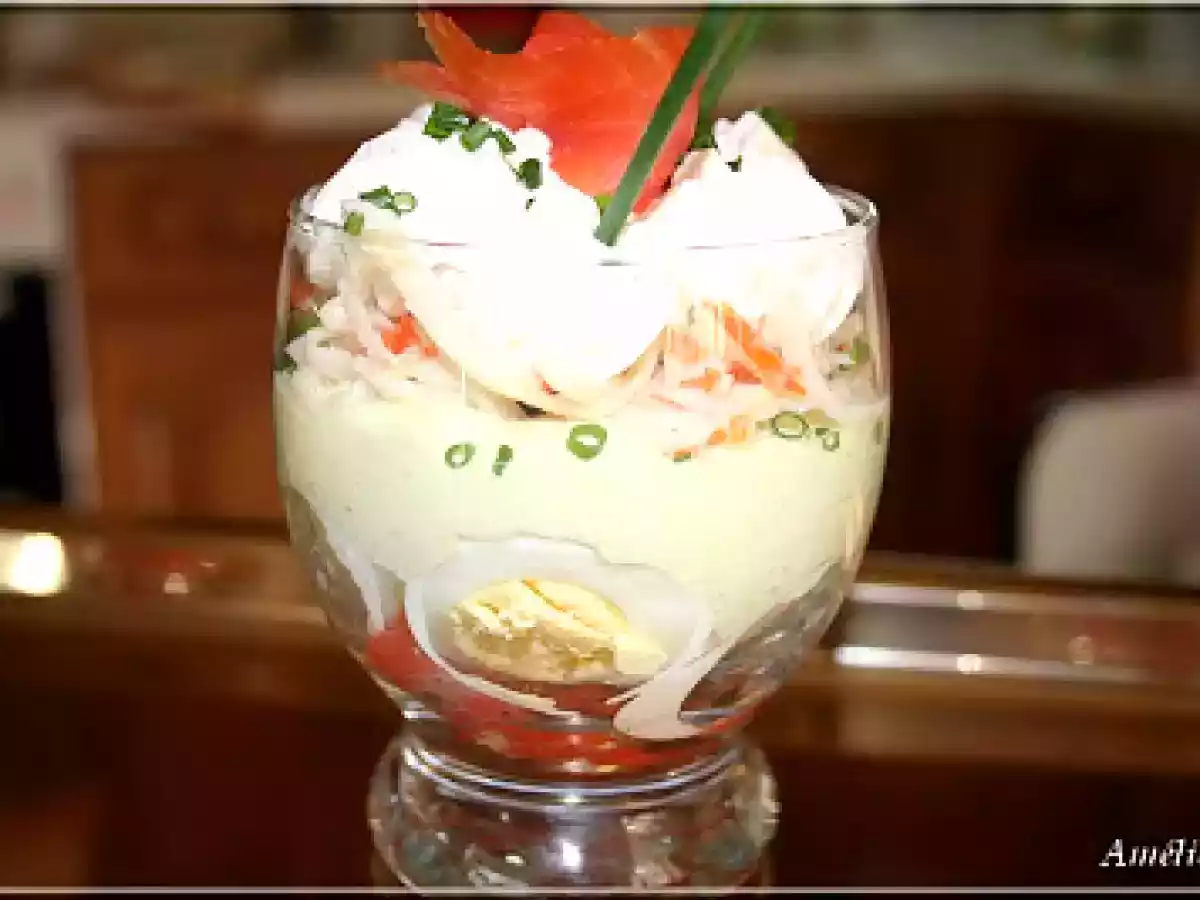VERRINE TRUITE FUMEE, OEUFS DE CAILLE, AVOCAT - photo 2