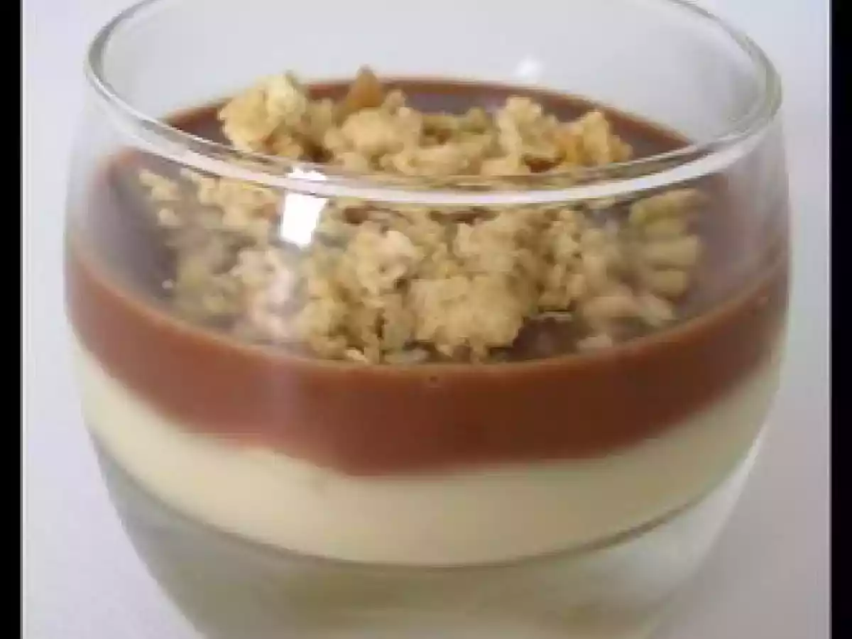 Verrine vanille-choco-banane