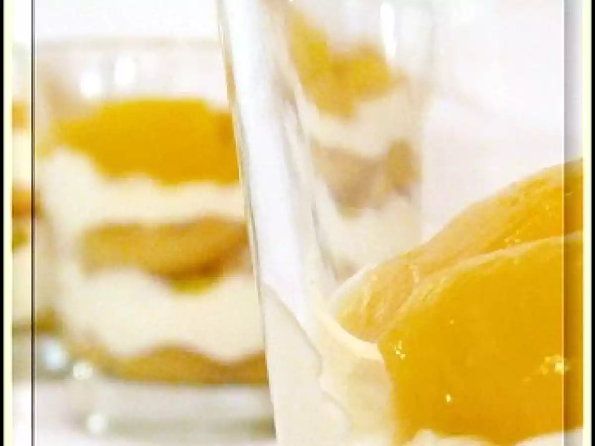 Verrines à la mangue façon tiramisu