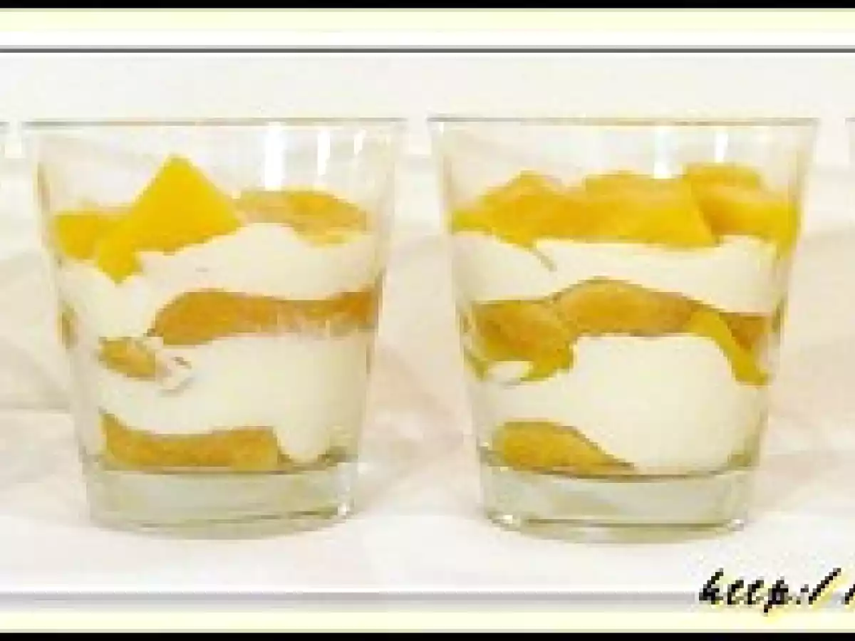 Verrines à la mangue façon tiramisu - photo 4