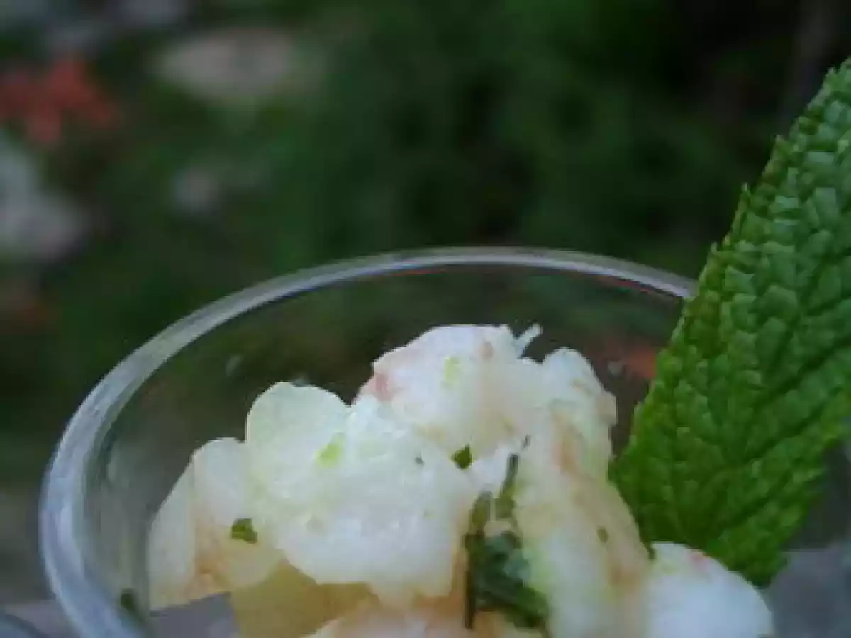 Verrines apéritives fraîcheur Crevettes-Combaya-Menthe - et trop chouette cadeau - photo 2