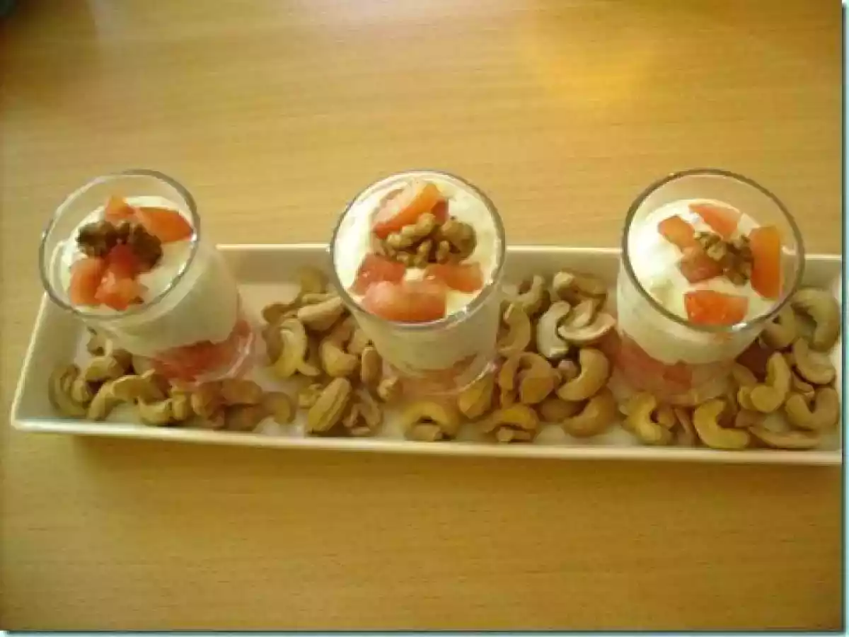 Verrines apéro chrono : tomates - noix