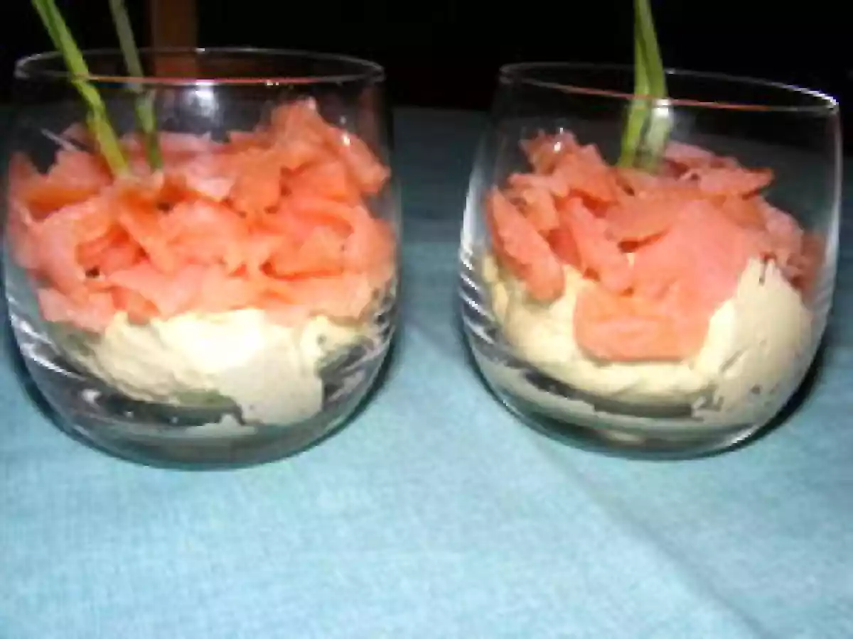 VERRINES ARTICHAUTS-CURCUMA-SAUMON FUMÉ - photo 2