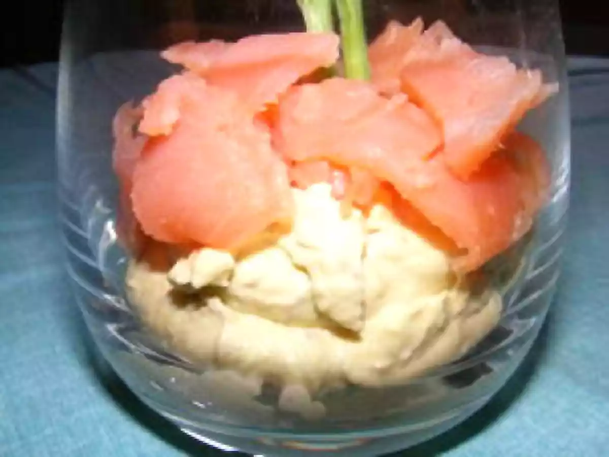 VERRINES ARTICHAUTS-CURCUMA-SAUMON FUMÉ - photo 4