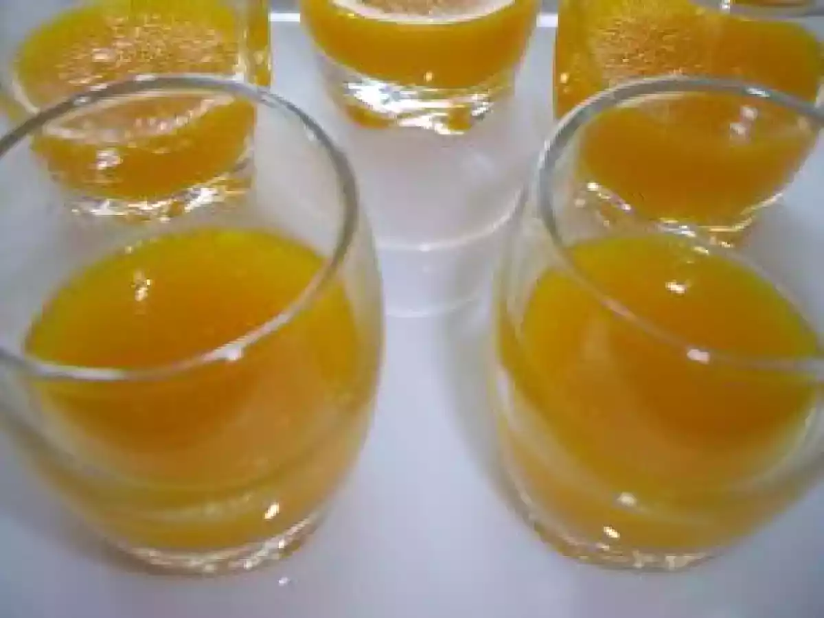 Verrines au Flan Chocolat et Gélifié de Mandarines - photo 3