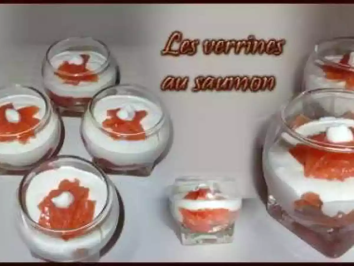 Verrines au saumon