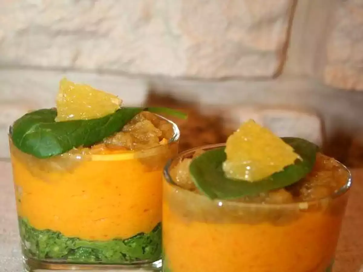 Verrines aux carottes, pesto et endives caramélisées - photo 4