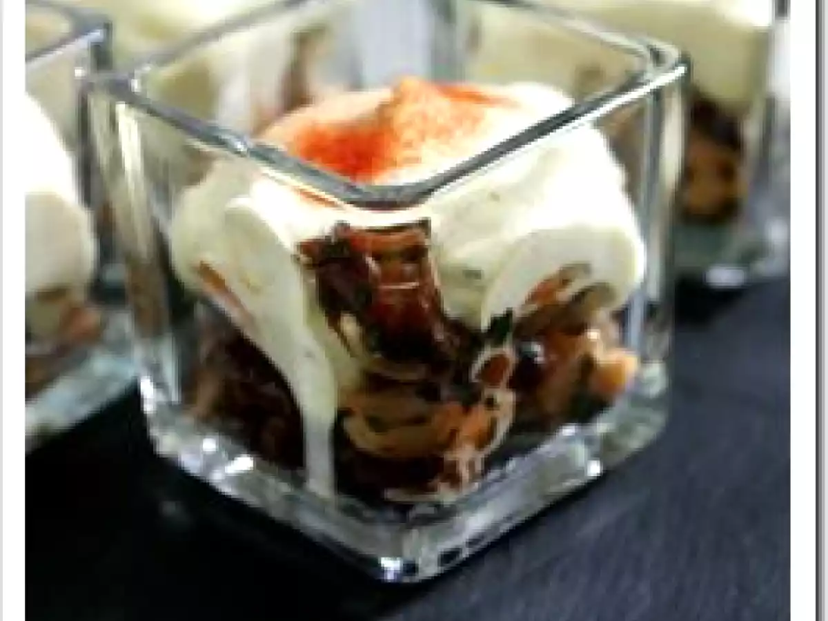 Verrines aux crevettes et crème de poivron jaune - photo 2