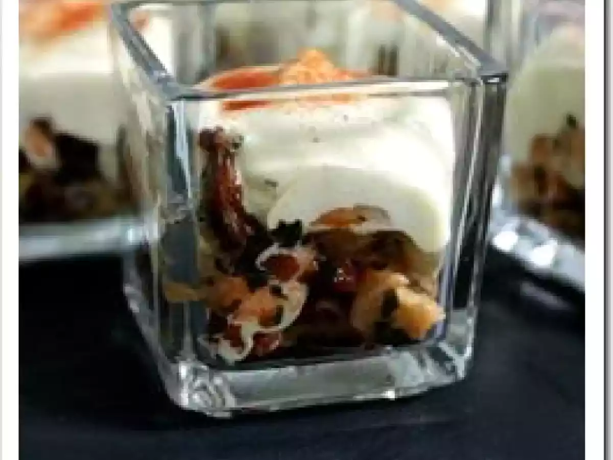 Verrines aux crevettes et crème de poivron jaune - photo 3