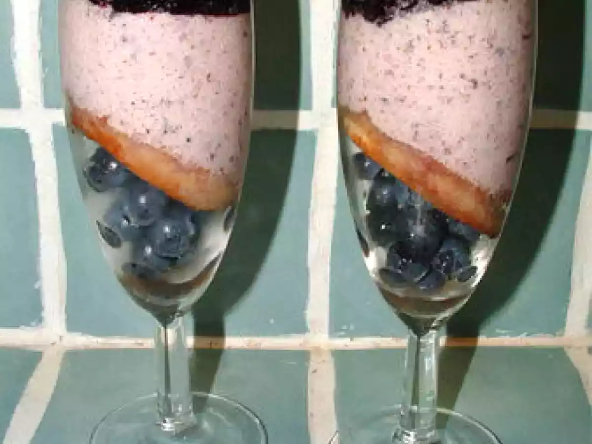 Verrines aux myrtilles