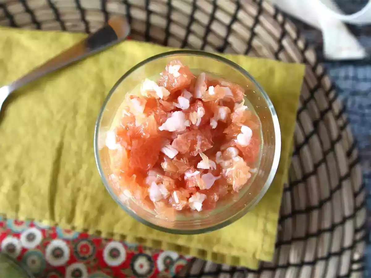 Verrines avocat, crevettes, pamplemousse hyper fraîches! - photo 2