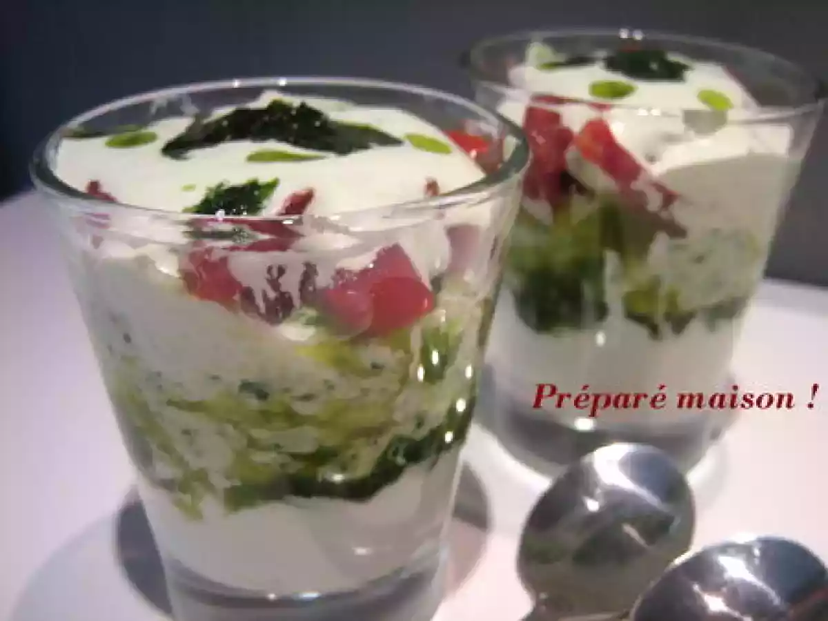 Verrines chèvre et ail des ours - photo 2