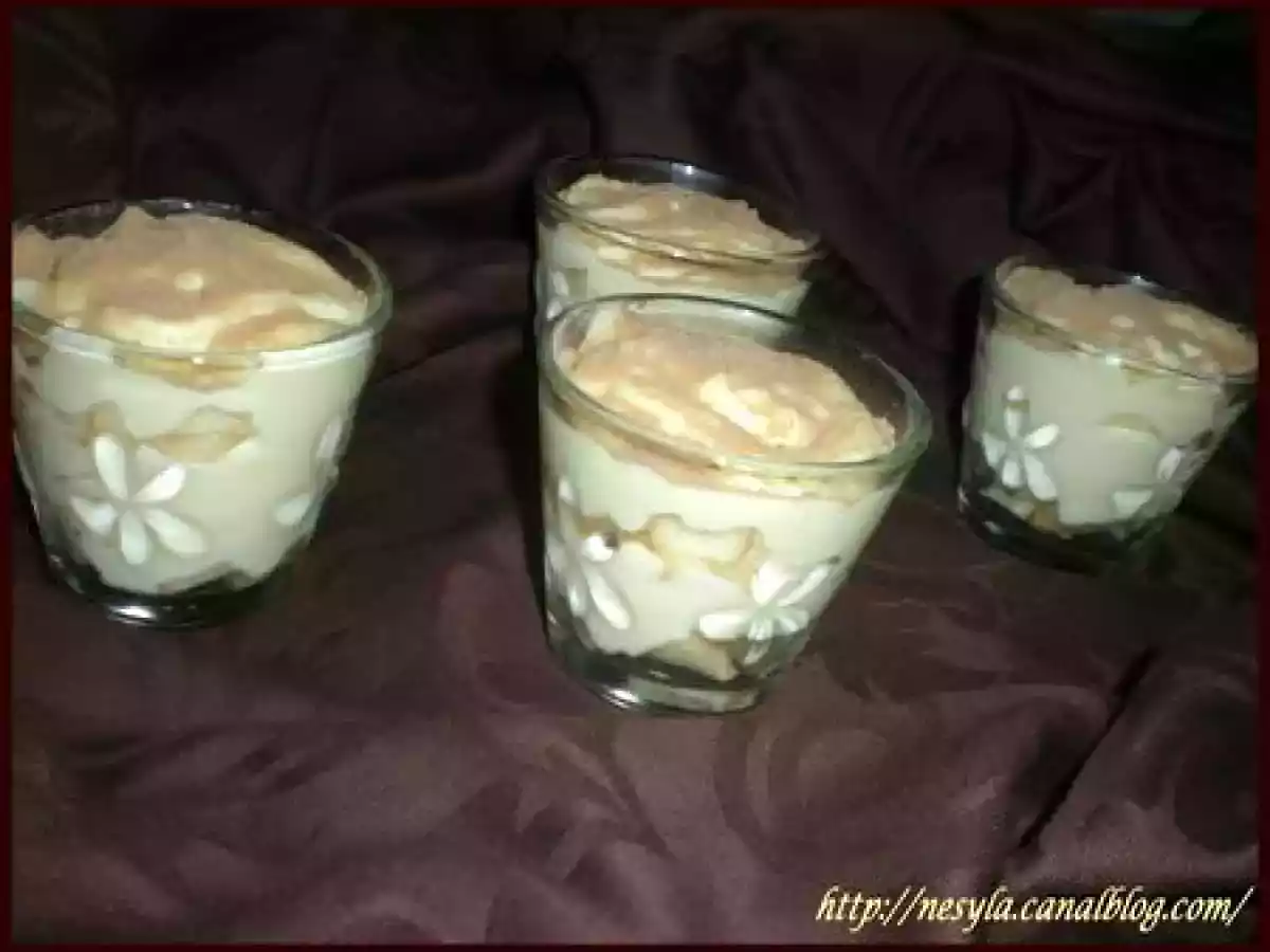 Verrines Chocolat Blanc et Poires