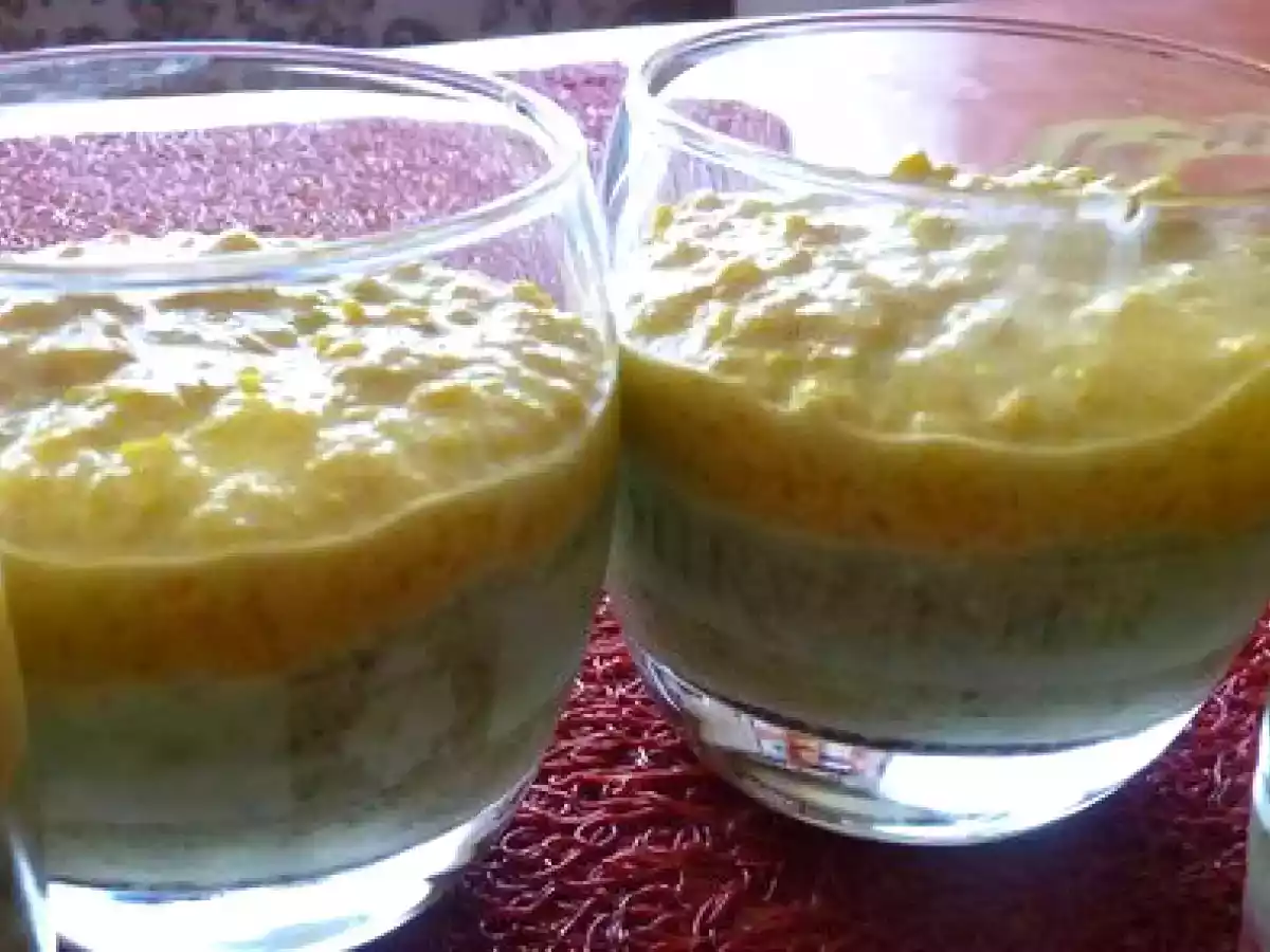 Verrines courgettes-poivrons jaune