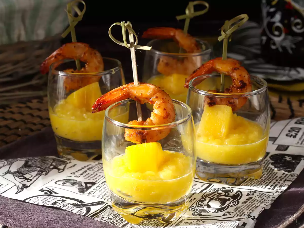 Verrines crevettes mangue pour un apéritif sucré/salé - photo 3