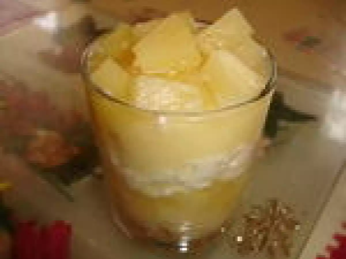 Verrines d'ananas au mascarpone