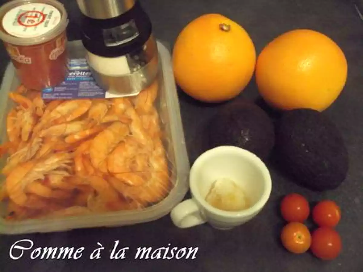 Verrines d'avocat aux crevettes et suprêmes de pamplemousse - photo 3