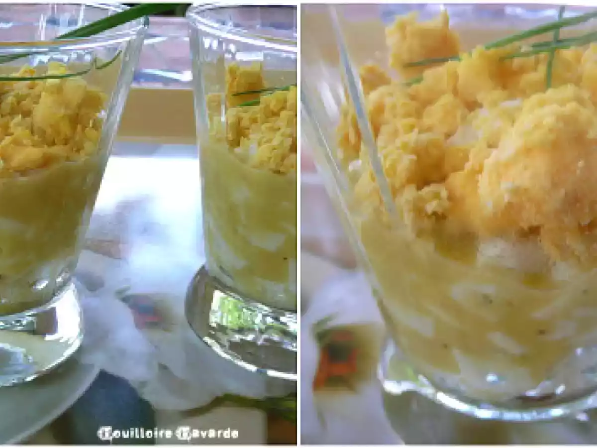 Verrines d'oeufs mimosa