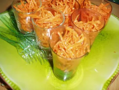 Verrines de carottes aux graines de sésame