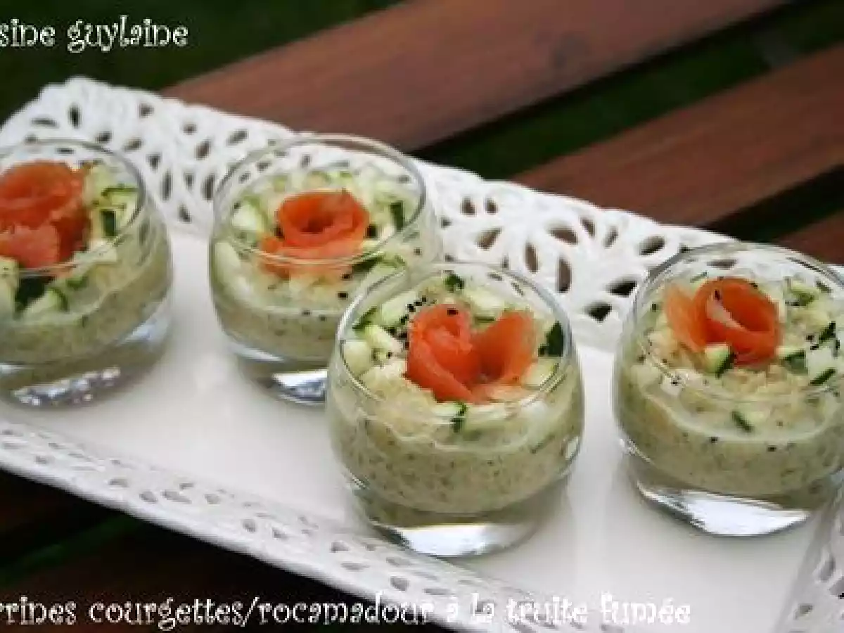 ^^Verrines de courgettes au rocamadour et à la truite fumée^^ - photo 4