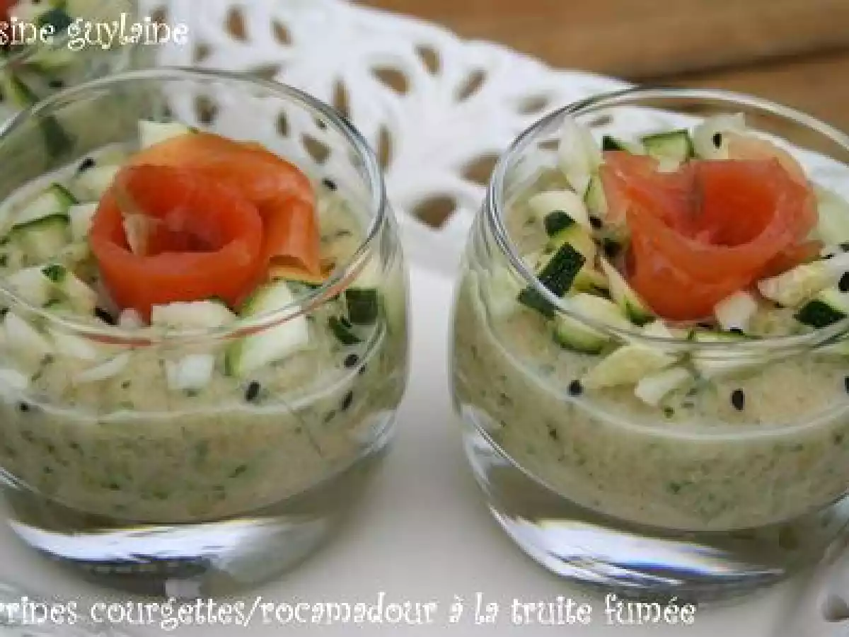 ^^Verrines de courgettes au rocamadour et à la truite fumée^^ - photo 5
