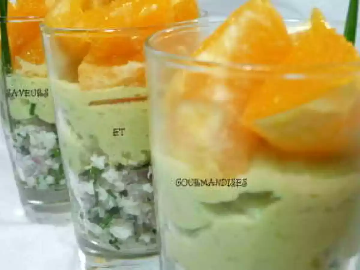 Verrines de crabe à la crème davocat. - photo 2