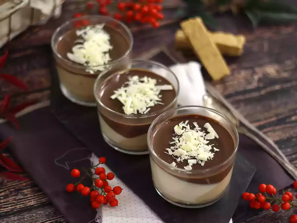 Verrines de crèmes au chocolat et nougat : une présentation ultra facile pas à pas - photo 3