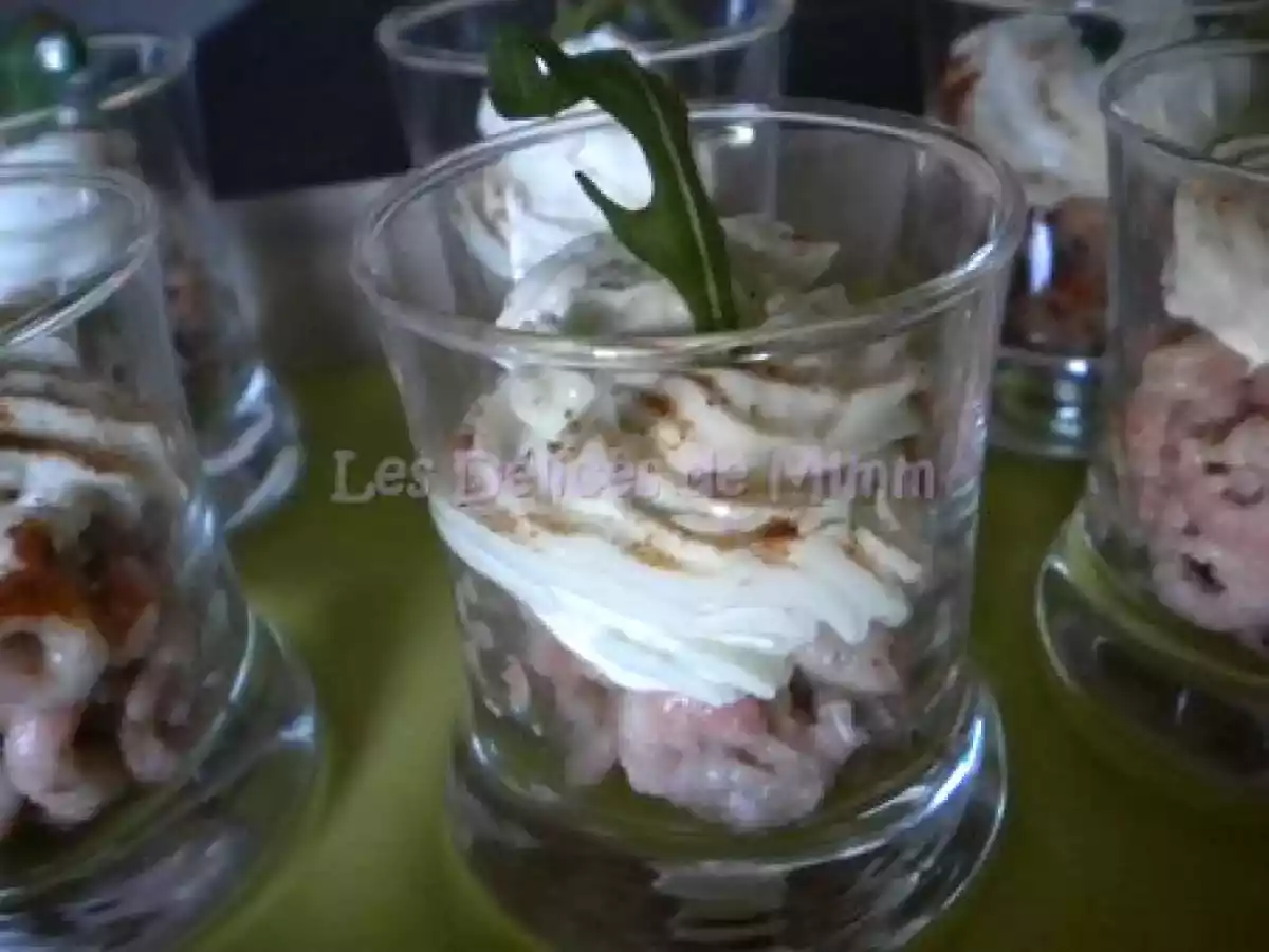 Verrines de crevettes grises au mascarpone - photo 2
