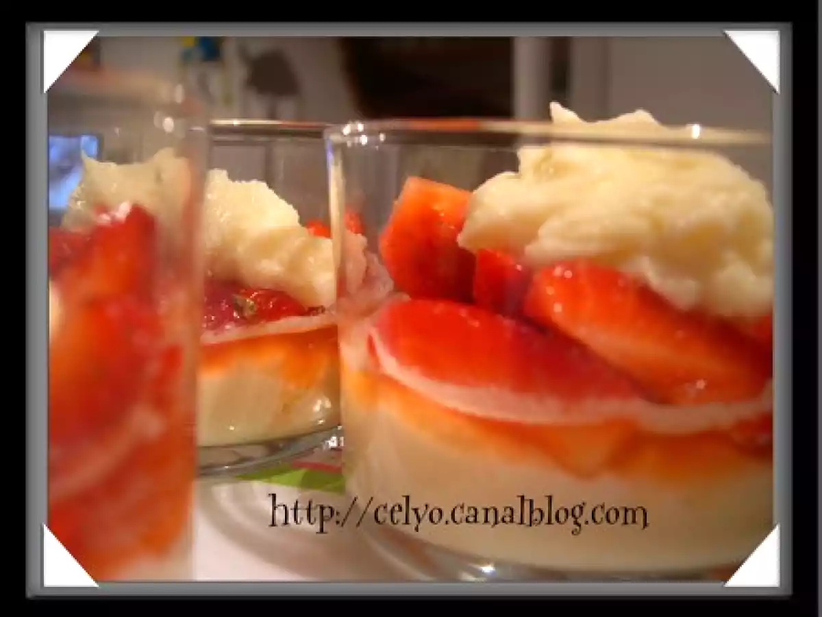 Verrines de Fraises au Mascarpone