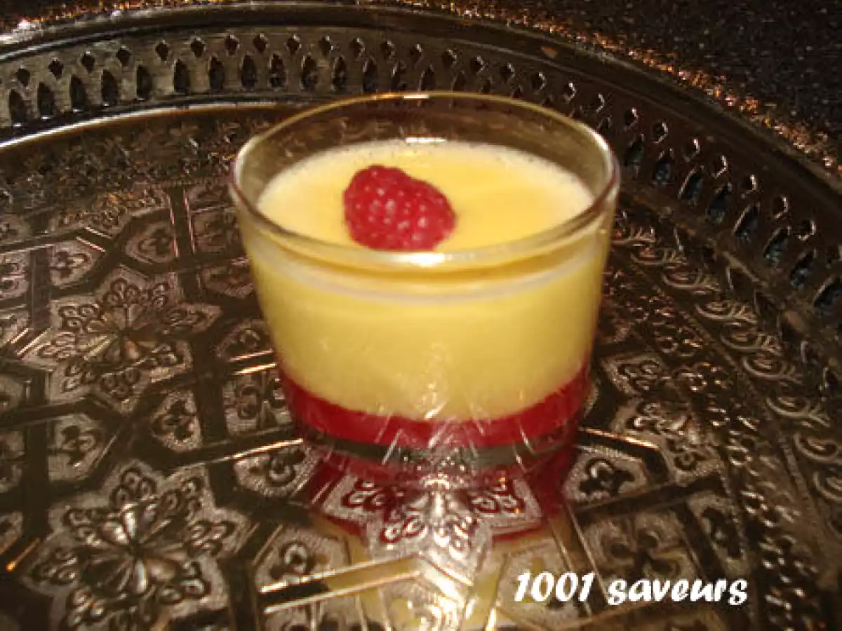 Verrines de framboises à la crème de nougat - photo 2