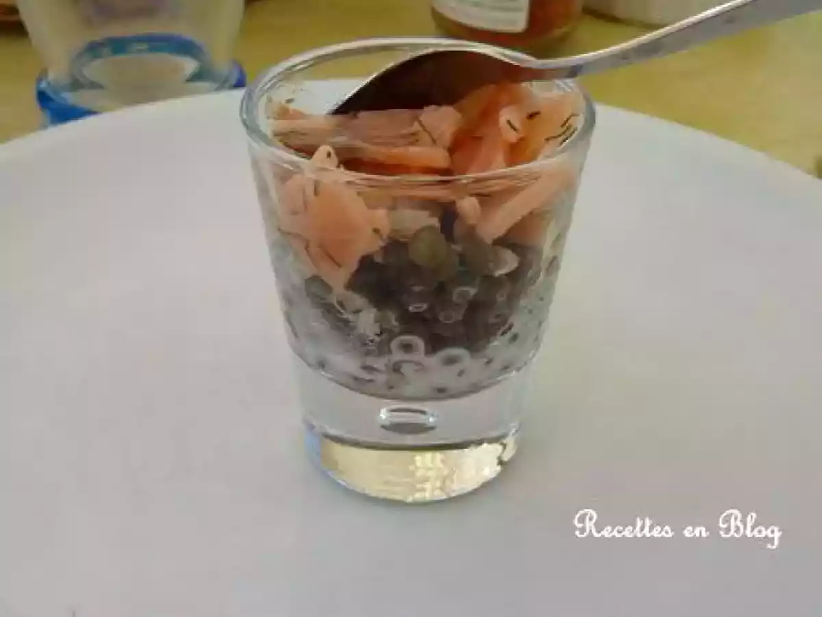 VERRINES DE LENTILLES AU SAUMON - photo 3