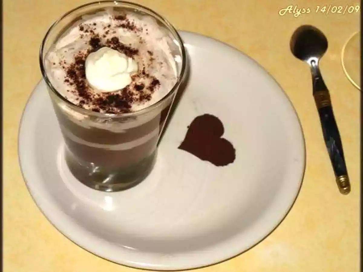 Verrines de mousses chocolat et banane