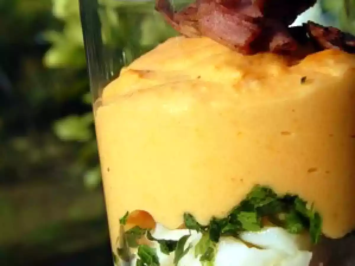 Verrines de poisson & potiron et croustillants de bacon - photo 2