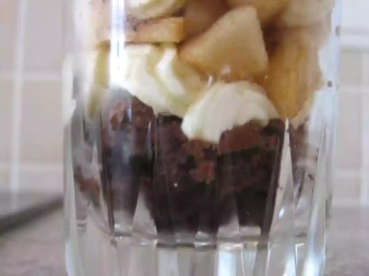 Verrines de tiramisu poire cookie