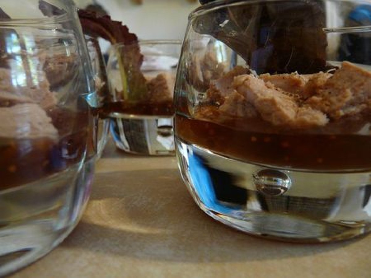 Verrines faciles à la figue et au foie gras - Recette Ptitchef