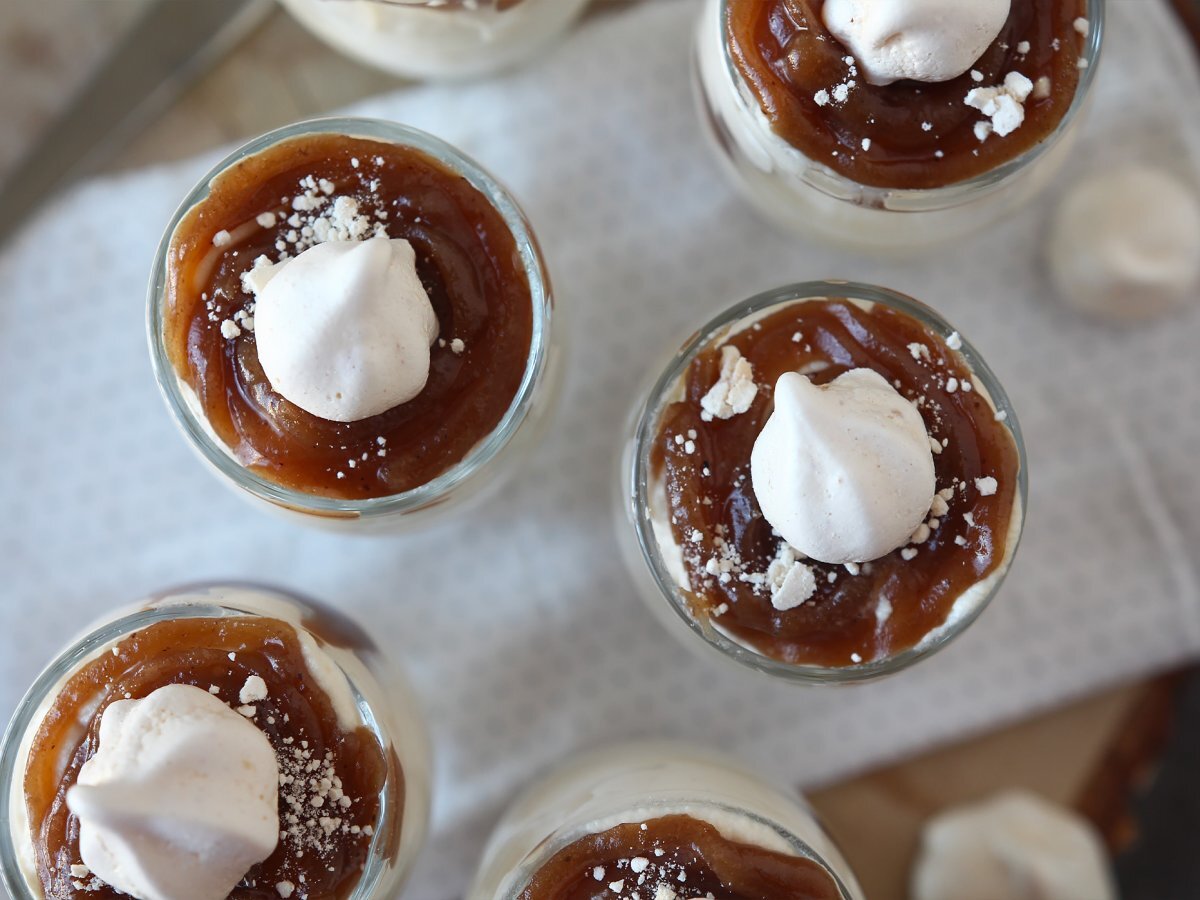Recette de verrines mont blanc à la crème de marron