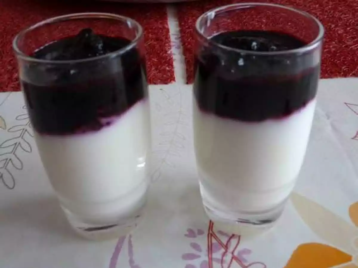 Verrines fromages blanc-myrtilles